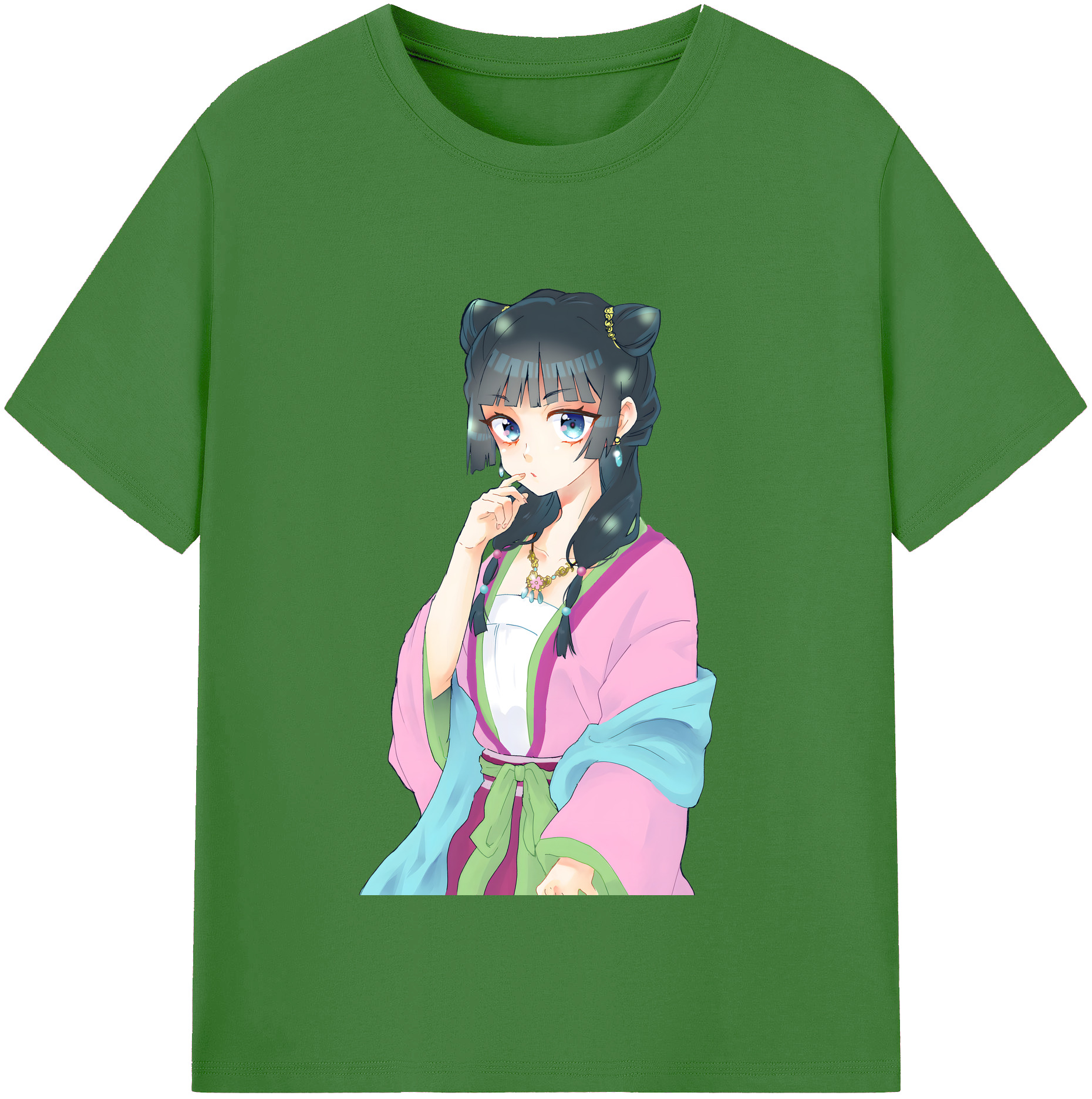 （画像用） 薬屋のひとりごと The Apothecary Diaries レディースカジュアルプリントTシャツ（綿100％）